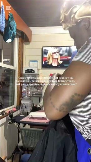 Flawless full-head sew-in alert! #fypシ #braids #naturalbeauty