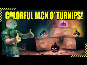 How to Build COLORFUL Jack O' Turnips!