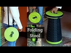 Folding stool | World's most compact Foldable Chair - UNBOXING | Retractable Stool | D Bharti