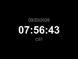 🔴 LIVE | Clock - CST (Current time)