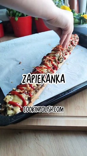 Zapiekanka - Polish street food. Easy to make and so delicious. Recipe in the | Cook In Polish - Polish Food Recipes