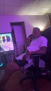 Dad trying to freestyle on his birthday when he took a shot. He lost his mind.