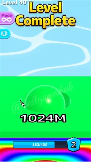 1024M Green Ball & Tile Never Seen Before | Ball Run 2048 #ballgameshub 😱🔥 #shorts