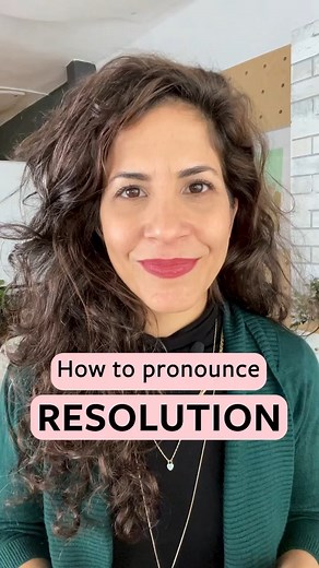 How to pronounce RESOLUTION | Accent's Way English with Hadar Fans