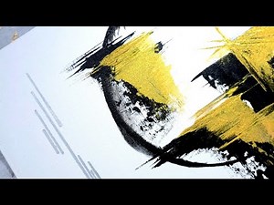 How To Make ELEGANT Abstract Art with High Impact: Simple Acrylic Painting Techniques (326)