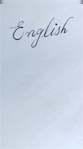 write ✍️ in cursive, English