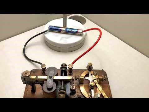 Working Telegraph for Morse Code (Western Electric: circa early 1900)