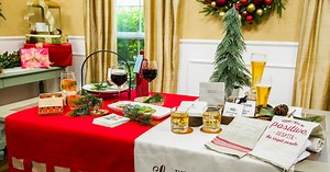 DIY Cocktail Bar Table Linen