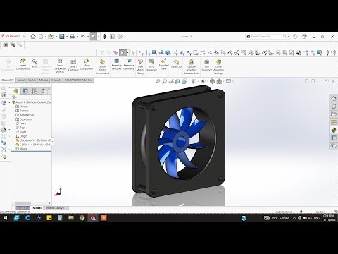 How to Make Exhaust Fan in Solidworks