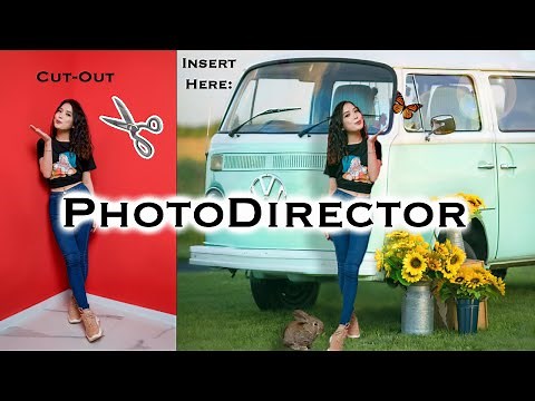PhotoDirector Remove background and Replace with new background
