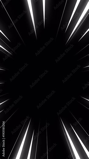 Cartoon loop anime comic speed lines vertical, diagonal speed lines loop white, speed line loop effect animation, anime comic book action speed line on alpha channel. 4K Video animation