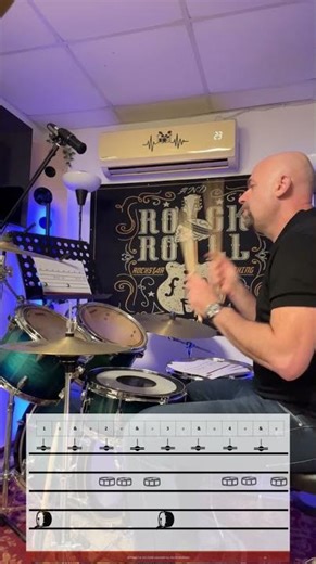 1/16 NOTE Variations for snare drum .You can play this #drumskills #drums #drumlessonforbeginners