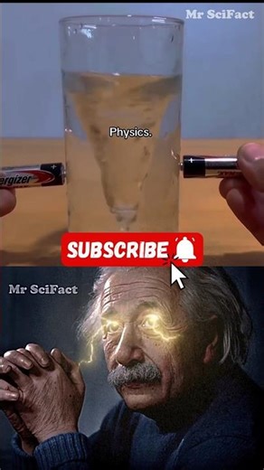 Einstein's Sigma Physics: Create a Vortex with Batteries 🌪️🔋 | #science | Mr SciFact | #shorts