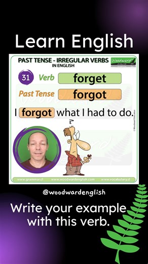 2.4K views · 37 reactions | The past tense of FORGET is FORGOT. ✅...