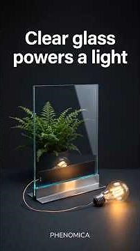 How a clear window can generate electricity