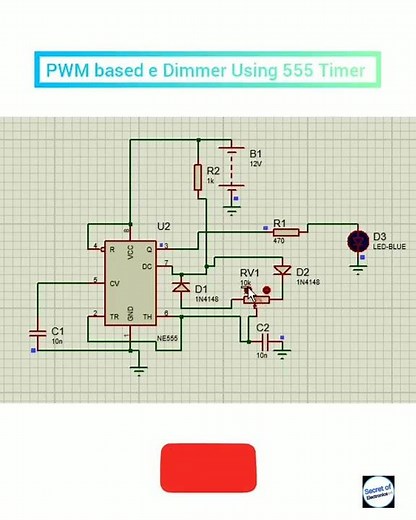 How to Make PWM based LED Dimmer Using 555 Timer IC