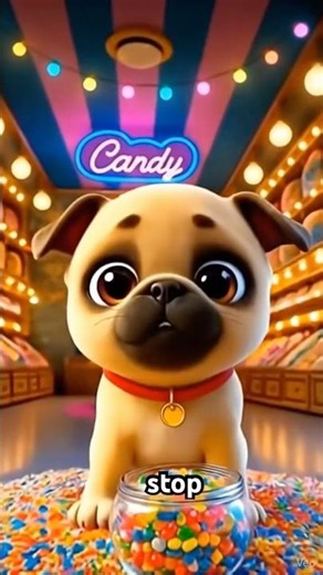 “Cute Dancing Puppy in Candy Shop 🍬🐶 | Too Adorable!”