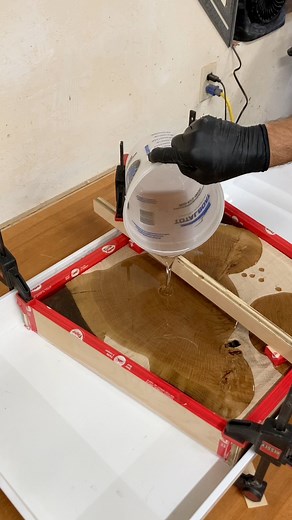 32K views · 266 reactions | Pouring Epoxy | Hess Carpentry & Woodwork LLC | Facebook