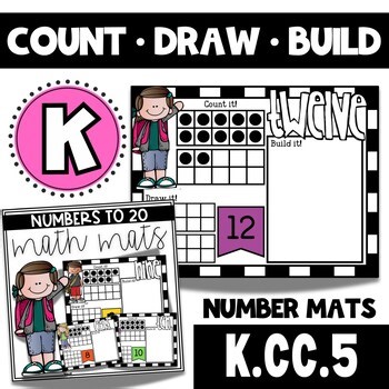 Kindergarten Counting to 20 | Twenty Frame Number Mats | Subitizing