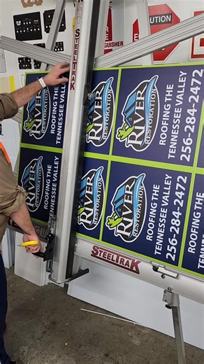 Custom yard signs for our friends over at River Restoration! #flatbed #yardsigns #customsignage #printshop | Dixie Signs & Decals Inc. | Facebook