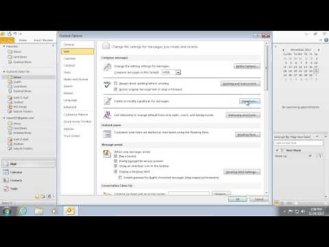 How to Set Signature in Outlook 2010