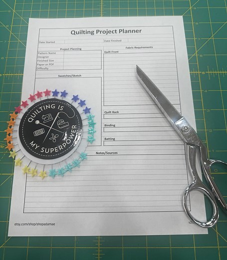 Quilting Project Planner for the Minimalist (printable/editable PDF and Spreadsheet) Tracker for Any Size of Quilting Project - Etsy