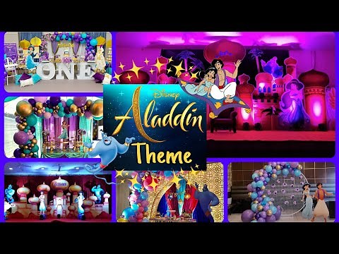Aladdin Theme For Birthdays|Disney Theme|Aladdin & Jasmine Theme|Birthday Decoration|Arabian Nights