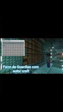 Farm de Guardian do Viníccius 13 no auto crafter Minecraft Java 1.21+