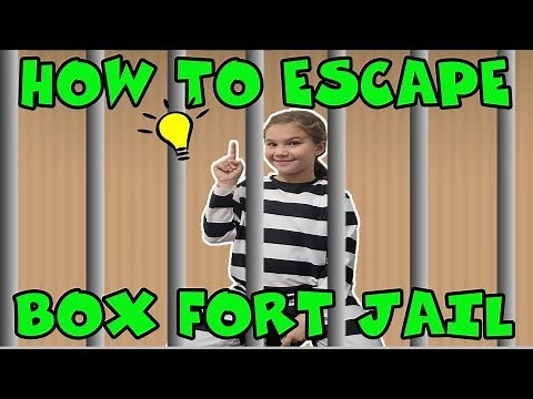 How To Escape 24 hours In Box Fort Jail! Box Fort Prison Tips