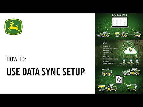 How to: Use Data Sync Setup | John Deere