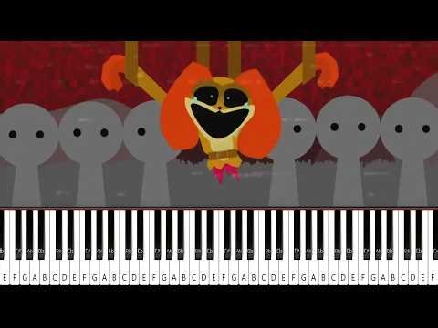 🎹 Incredibox Sprunki Retake Horror but Poppy Playtime – Characters Piano Tutorial 🎹🔥