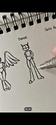 how to draw body with ( Angel, demon , Grim reaper) #youtubeshorts #tutorial #drawingtutorial #howto