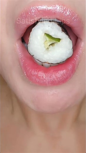 ASMR Satisfying Eating! What's Your Favourite Type Of Sushi? 🍣 #asmr #sushi #satisfyinglips