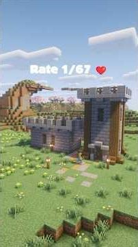 Easy Castle in Minecraft🛡️ | #minecraft #minecraftbuilding #minecrafttutorial #armor