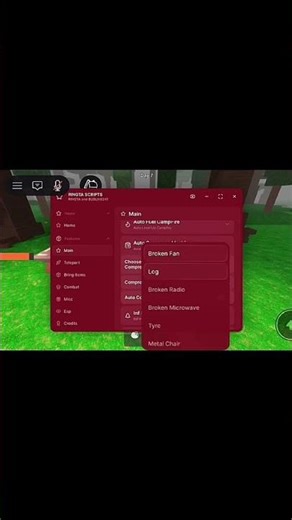 Auto Put Gear in Crafting Table #roblox #scripting #robloxedit #script #99nightintheforest #edit