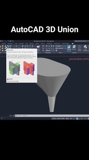 AutoCAD 3D Union