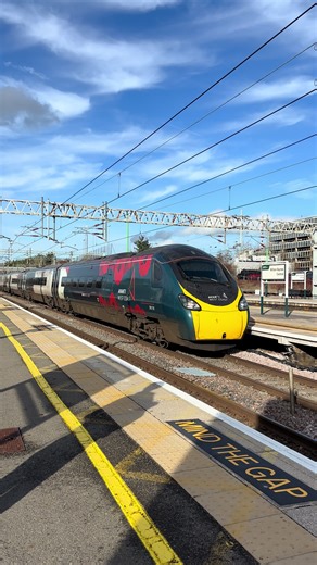 Class 390 151 passing Milton Keynes Central Station. @LNWR train spotter