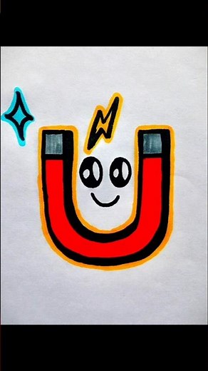 Cute Magnet Drawing | Easy Magnet Sketch Tutorial | Aesthetic Art for Beginners