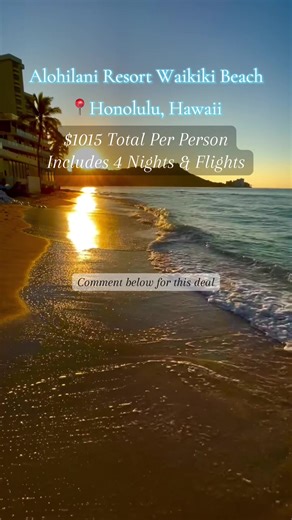 Alohilani Resort Waikiki Beach 📍Honolulu Hawaii Don’t miss out on this amazing Hawaii deal comment and dm me today Booking window now 1/30 Travel Window Now 9/30 #tiktokgorisingstarsl2 #hawaii #honolulu #beachvibes #oceanfront