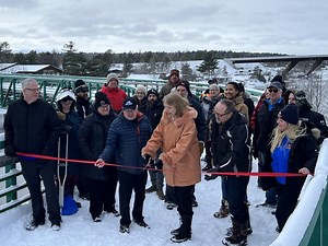 Snowmobile bridge over Pickerel River near Sudbury receives major makeover