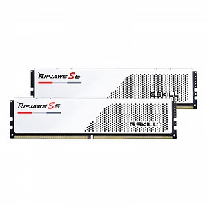 G.Skill Ripjaws S5 32GB (2x 16GB) DDR5 5200MHz CL36 Desktop Memory - White