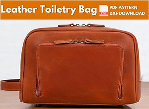 Toiletry Bag Pattern | Leather Pattern | Beginner Pattern | Leather Toiletry Bag | Small Bag Pattern | Leather Bag Pattern | PDF Download - Etsy
