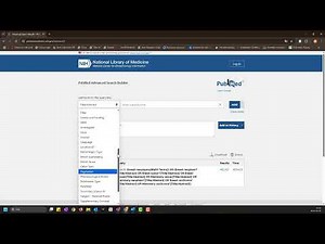 Advanced search builder in PubMed