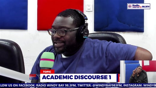 RADIO LECTURE SERIES (16/01/26) RADIO LECTURE SERIES COURSE CODE GPD 111: COMMUNICATION SKILLS TOPIC: ACADEMIC DISCOURSE 1 LECTURER: MR. ASARE OKAE-ANTI SCHOOL OF COMMUNICATION & MEDIA STUDIES, UEW | Radio Windy Bay 98.3 FM