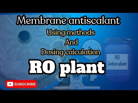 ro Antiscalant Chemicals | Antiscalant Dosing calculation| antiscalant kia he| antiscalant