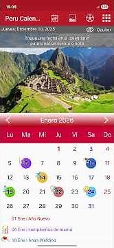 Peru Calendario 2026