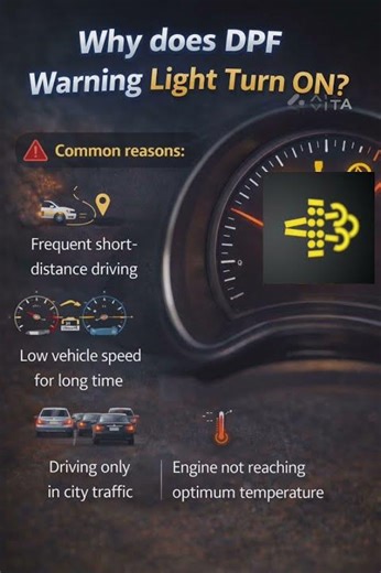 Why DPF light on? #automobile