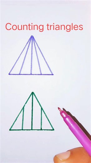Counting triangles | Number of triangles in the given figure #maths #tnpsc #tntet #rrb
