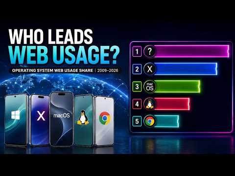 Operating System Web Usage Share | Ranking History (2009-2026)