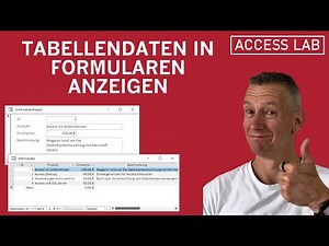 Access: Tabellendaten in Formular anzeigen